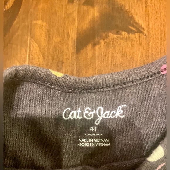 Cat & Jack Heart Print Toddler Dress Sz 4T       💜💛💖 - Picture 4 of 7